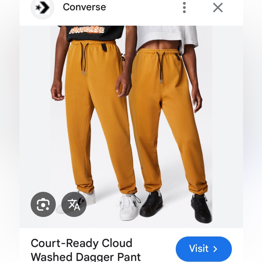 Converse Men's Camel Jogger Pants( size large unisex)